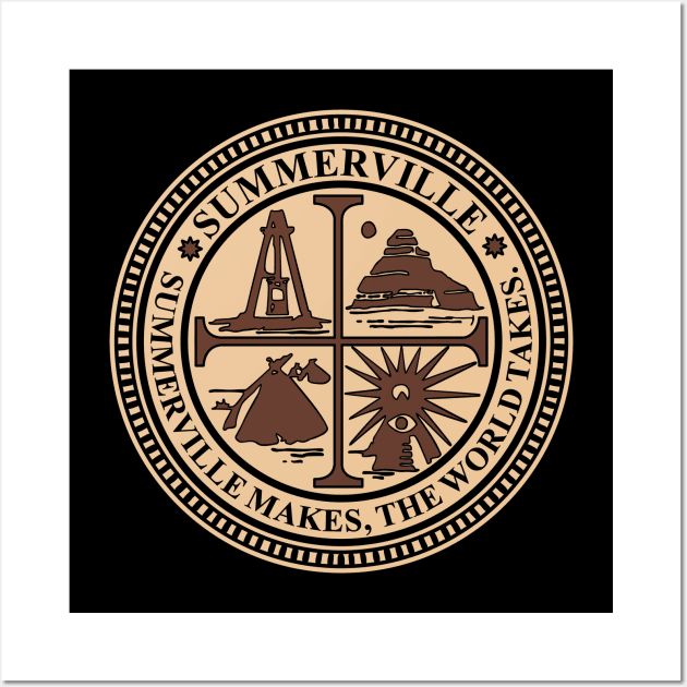 Summerville Town Seal Wall Art by GatekeeperProductions